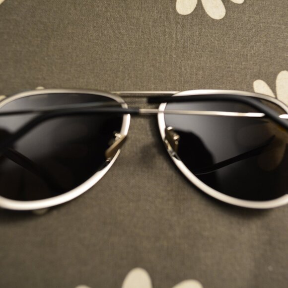 SAINT LAURENT Fashion Unisex Black Aviator Sunglasses - Picture 3 of 8